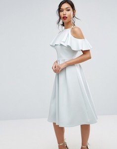Платье миди для выпускного ASOS - Синий