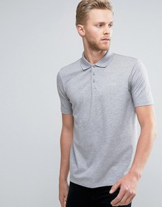 Серое поло узкого кроя с однотонным логотипом HUGO by Hugo Boss Dewlett - Серый