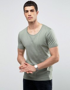 Футболка из хлопка пима Selected Homme - Зеленый
