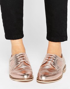Кожаные броги ASOS MAI - Золотой
