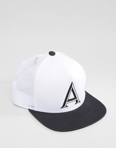 Черно-белая бейсболка Adidas - Белый