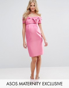 Платье с бантом ASOS Maternity - Розовый