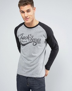 Лонгслив с рукавами реглан Jack &amp; Jones - Серый