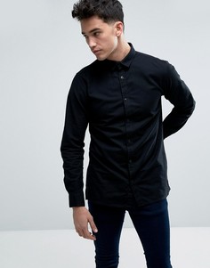 Узкая оксфордская рубашка с длинными рукавами Jack &amp; Jones Core - Черный