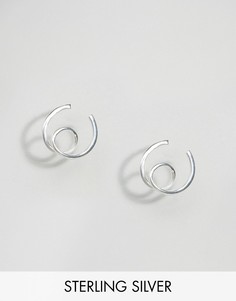 Серебряные серьги-спирали ASOS - Серебряный