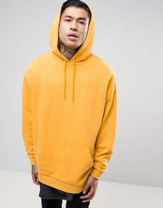 Желтый длинный свободный худи ASOS - Желтый
