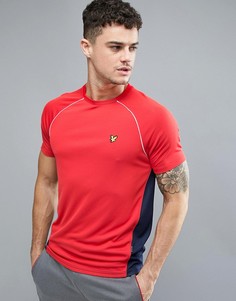 Красная футболка с контрастной сетчатой вставкой Lyle &amp; Scott Fitness Kelly - Красный