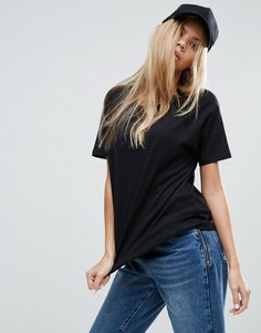 Футболка бойфренда с широкими рукавами ASOS - Черный
