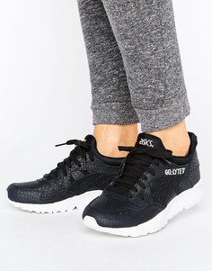 Черные фактурные кроссовки из кожи Asics Gel-Lyte V - Черный