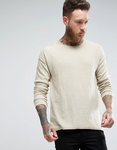 Топ из переработанной джинсовой ткани Nudie Jeans Co Tomas - Бежевый