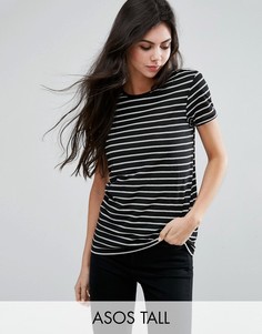 Футболка в полоску с круглым вырезом ASOS TALL - Мульти