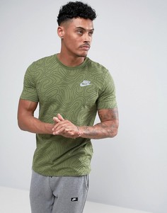 Зеленая футболка с принтом Nike 834699-387 - Зеленый