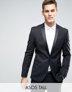 Черный приталенный пиджак ASOS TALL - Черный