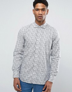 Приталенная рубашка с принтом United Colors of Benetton - Белый
