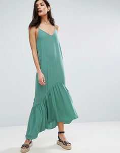 Ярусное платье макси ASOS - Зеленый