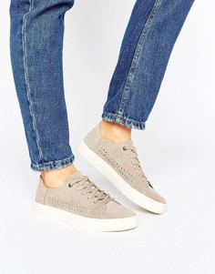 Замшевые кроссовки TOMS Lenox Desert - Серый