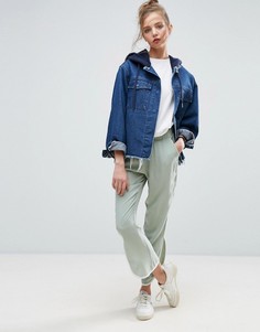 Брюки галифе с контрастным кантом ASOS - Синий