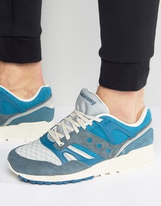 Синие стеганые кроссовки Saucony Grid SD Pack S70308-3 - Синий