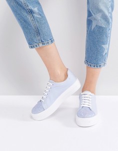 Кроссовки на шнуровке ASOS DAZZLE - Синий