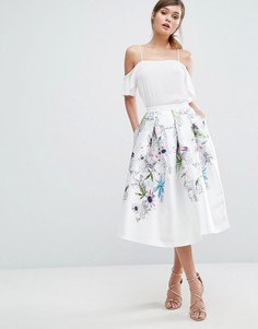 Юбка со складками Ted Baker - Белый