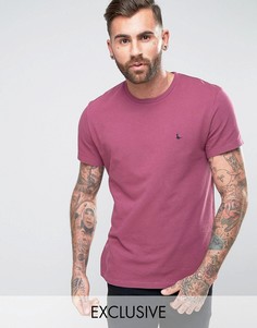 Футболка из пике ягодного цвета Jack Wills - Розовый