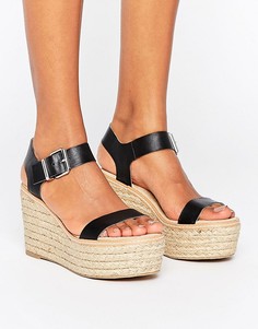 Босоножки на танкетке Steve Madden Halifax - Черный