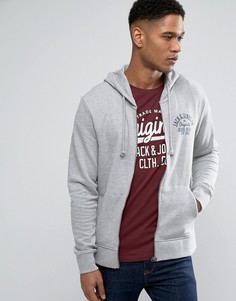 Свитшот на молнии Jack &amp; Jones - Серый