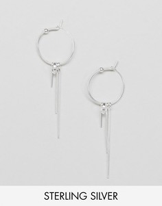 Серебряные серьги-кольца ASOS - Серебряный