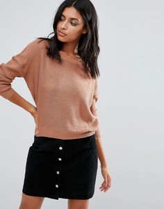 Джемпер с круглым вырезом Brave Soul - Коричневый