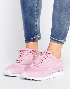 Розовые нейлоновые кроссовки Reebok Classic X Face - Розовый