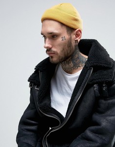 Желтая шапка-бини ASOS - Желтый