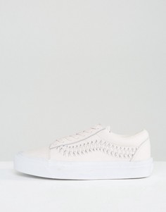 Розовые премиум-кроссовки с плетеной отделкой Vans Old Skool - Мульти