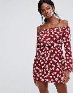 Платье мини с цветочным принтом Missguided - Мульти