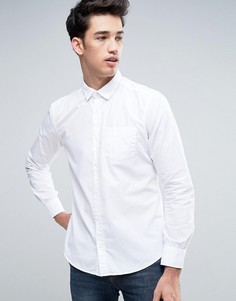 Белая рубашка слим на пуговицах Esprit - Белый