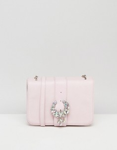 Декорированная сумка через плечо с пряжкой ASOS - Розовый