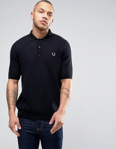 Темно-синее трикотажное поло Fred Perry REISSUES - Темно-синий