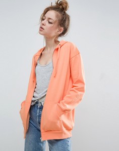 Oversize-худи на молнии ASOS Ultimate - Оранжевый