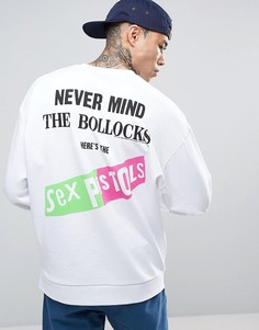 Oversize-свитшот с принтом Sex Pistols ASOS - Белый