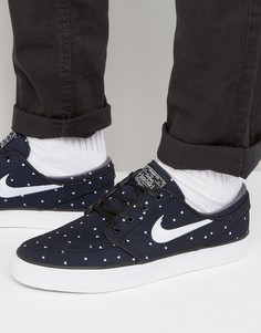 Черные парусиновые кроссовки Nike SB Stefan Janoski 705190-005 - Черный