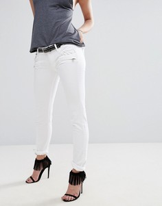 Байкерские джинсы с молниями и карманом Replay Brigidot - Белый