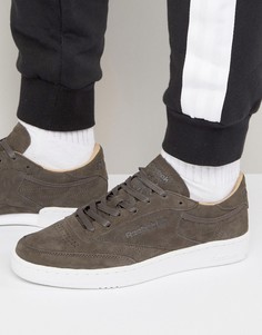 Серые замшевые кроссовки Reebok Club C 85 LST BD1899 - Серый