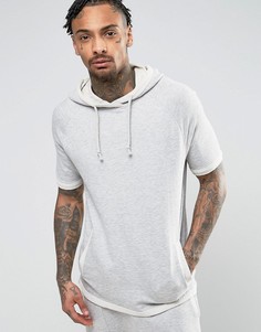 Худи с короткими рукавами ASOS - Серый