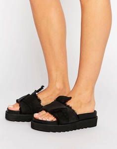 Сандалии на толстой подошве с бантиками ASOS FIRST CLASS - Черный
