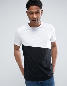 Футболка с асимметричной вставкой United Colors Of Benetton - Белый