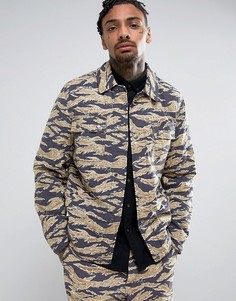 Камуфляжная куртка в стиле милитари ASOS - Зеленый