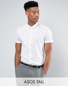 Белая узкая рубашка ASOS TALL - Белый