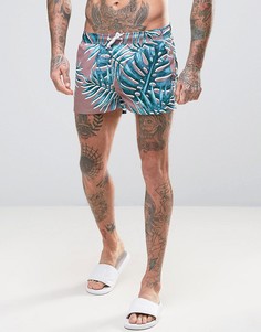 Очень короткие шорты для плавания с пальмами ASOS - Мульти