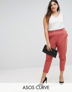 Суженные книзу брюки с завышенной талией ASOS CURVE - Розовый