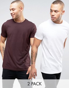 2 длинные футболки ASOS - СКИДКА - Мульти