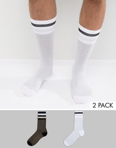 2 пары носков в спортивном стиле с блестками ASOS - Мульти